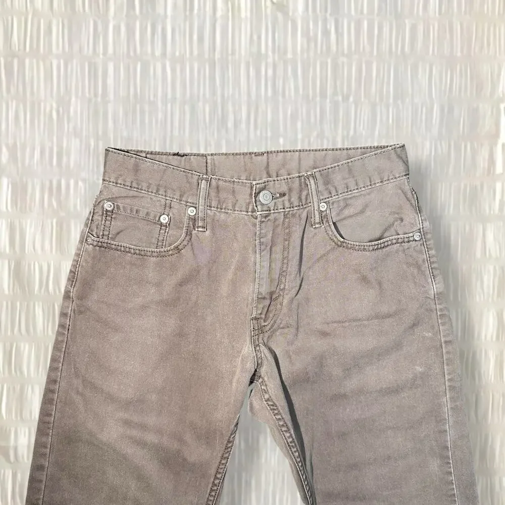 Levi’s Men’s Original Straight Fit Brown Jeans Size: 29x32